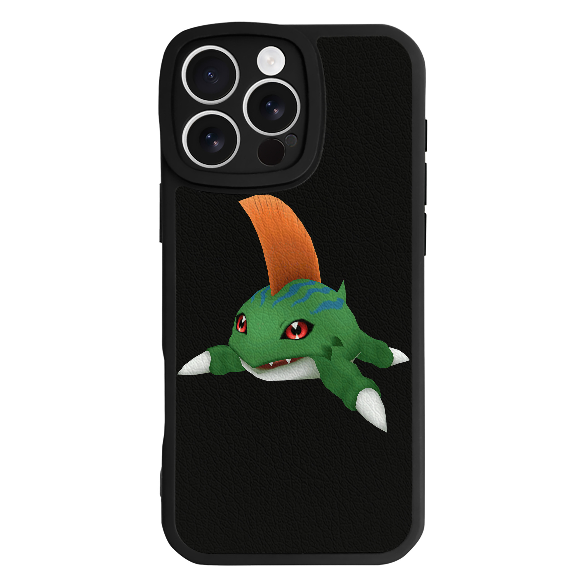 （画像用） Digimon デジタルモンスター/デジモン 【iPhone 16シリーズ対応】シリコンスマホケース（レザー調） 材質：シリコン